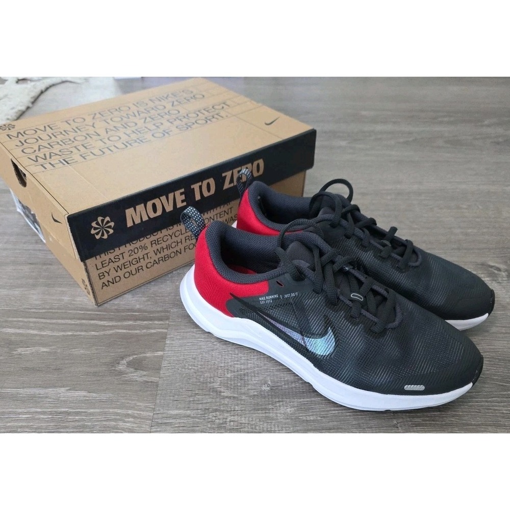 New Nike Downshifter 12 NN Athletic Shoes Kids Size 4 Y Anthracite Smoke Gray